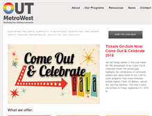 Tablet Screenshot of outmetrowest.org